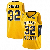 Murray State Racers 32 Darnell Cowart Yellow College Basketball Jersey Dzhi,baseball caps,new era cap wholesale,wholesale hats
